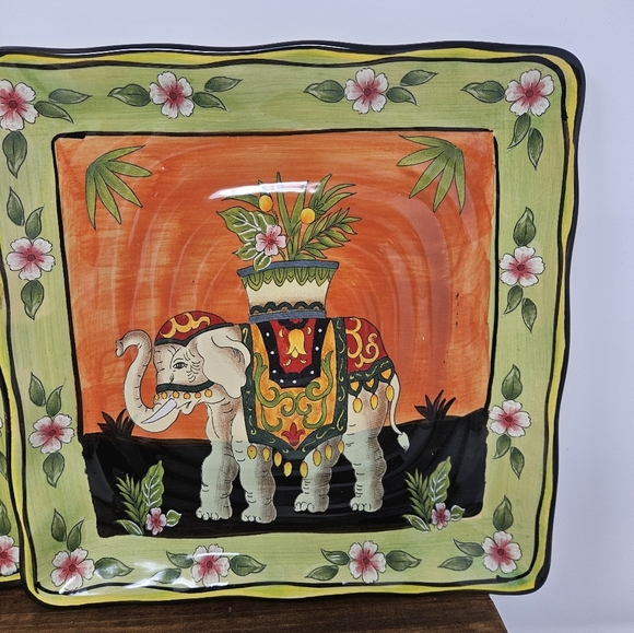 New West Indies 2 Elephant plates - Picture 2 of 6